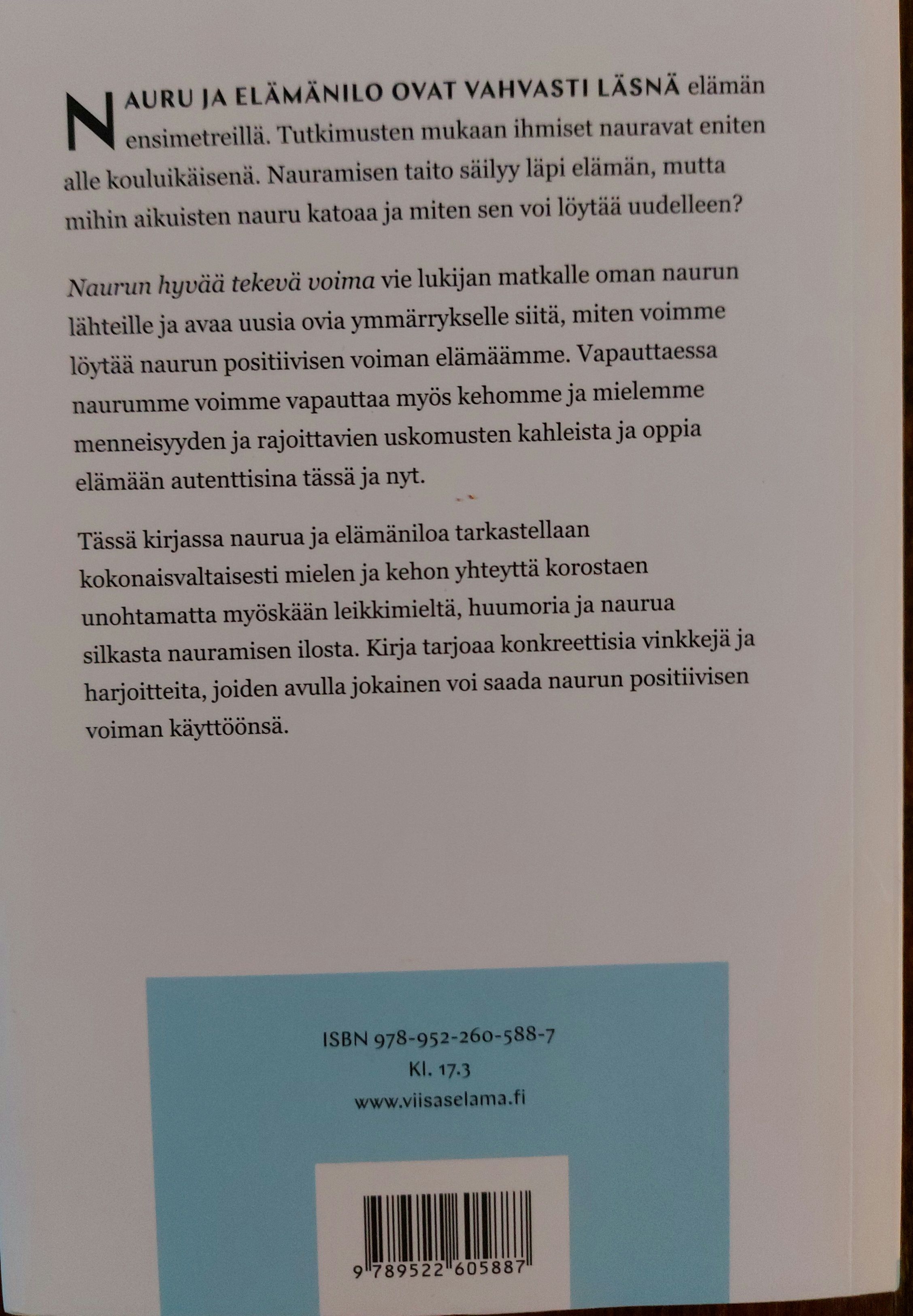 041 Naurun hyvää tekemä voima takakansi