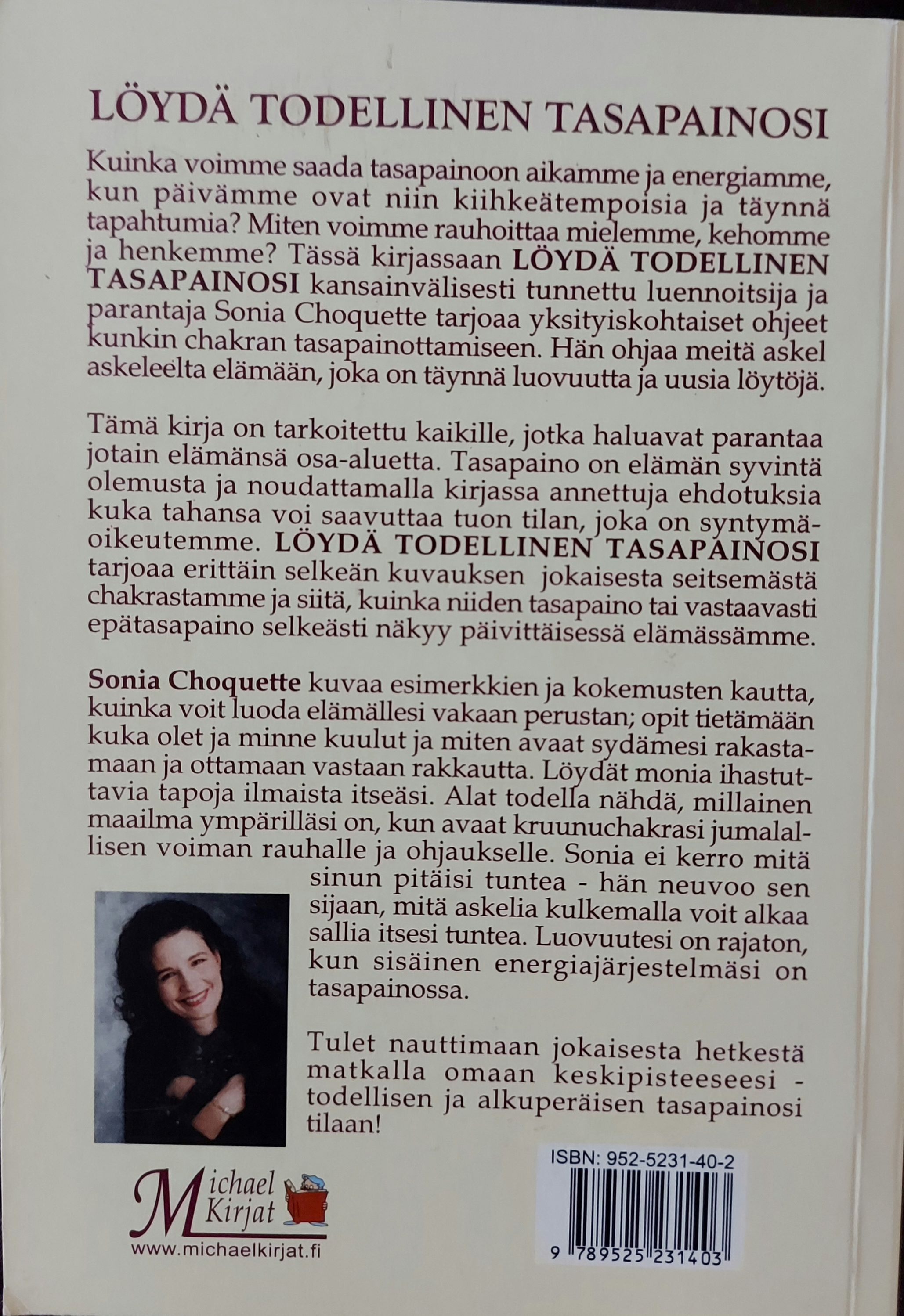 Löydä todellinen tasapainosi takakansi