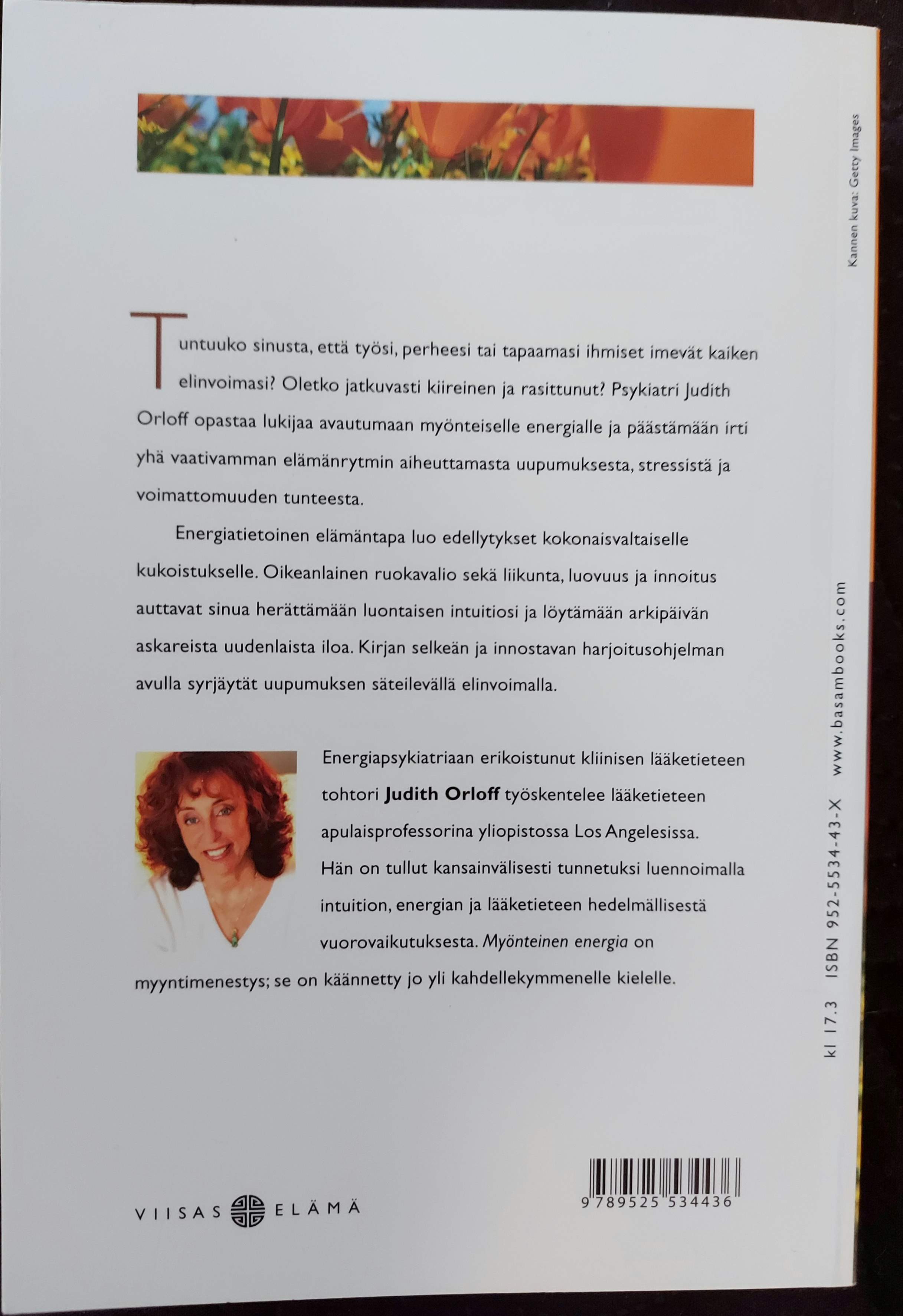 Myönteinen energia takakansi